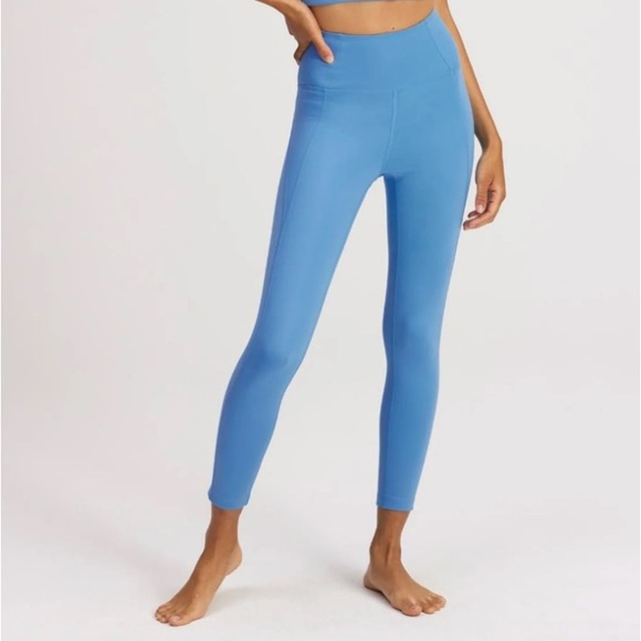 GIRLFRIEND COLLECTIVE BLUE COMPRESSIVE HIGH-RISE 7/8 LEGGING - SMALL - Picture 4 of 9